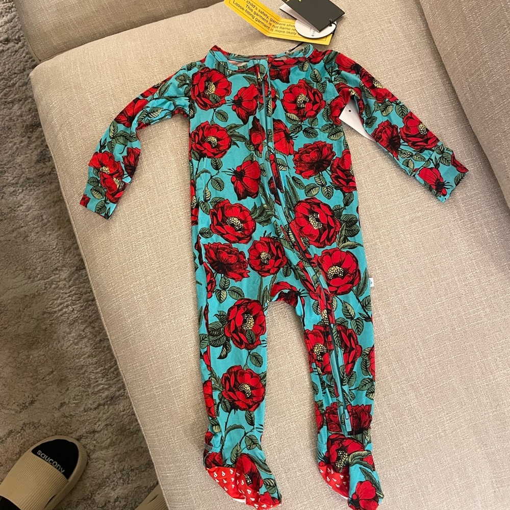 Floral Red and Blue Kids One Piece by Alice+Olivia